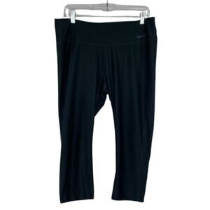 Nike Dri-Fit black capri leggings women's size XL